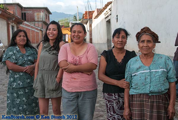 Teresa and her family out to see the festival